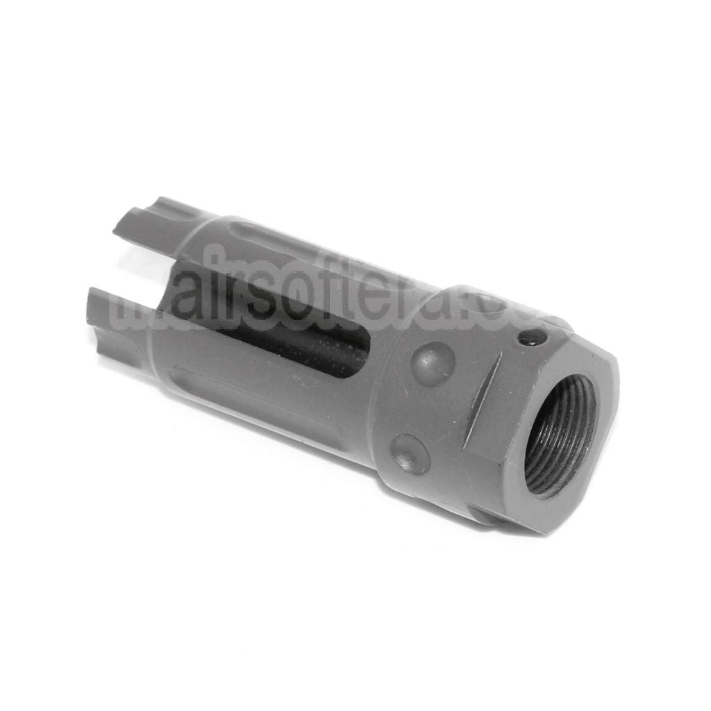 AirsoftEra 57mm QDC Style Frein de Bouche Cache-Flamme Convient pour -14mm CCW sens antihoraire Canon Fusil