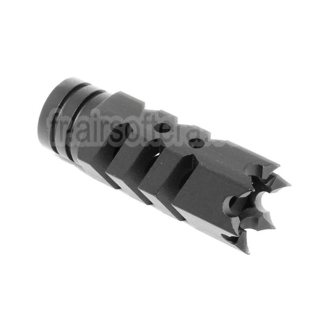AirsoftEra 64mm Spiked Breacher Frein de Bouche Convient pour -14mm CCW sens antihoraire Canon Fusil