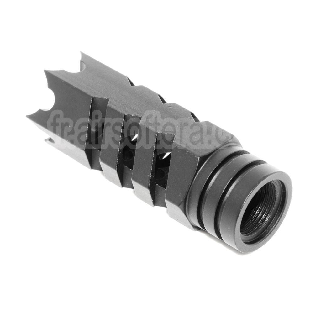 AirsoftEra 64mm Spiked Breacher Frein de Bouche Convient pour -14mm CCW sens antihoraire Canon Fusil