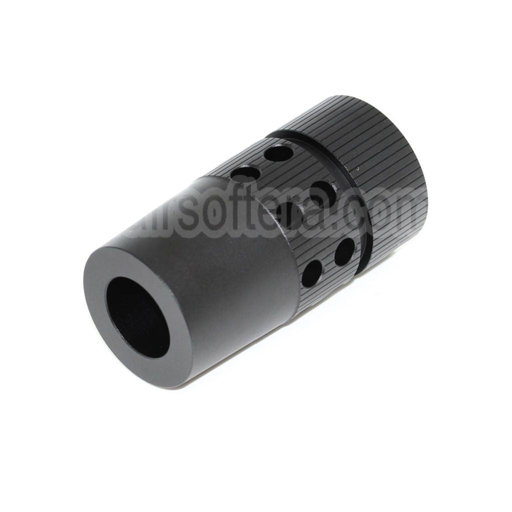 AirsoftEra Grande CQB Type Métal Frein de Bouche Convient pour -14mm CCW sens antihoraire Canon Fusil Noir
