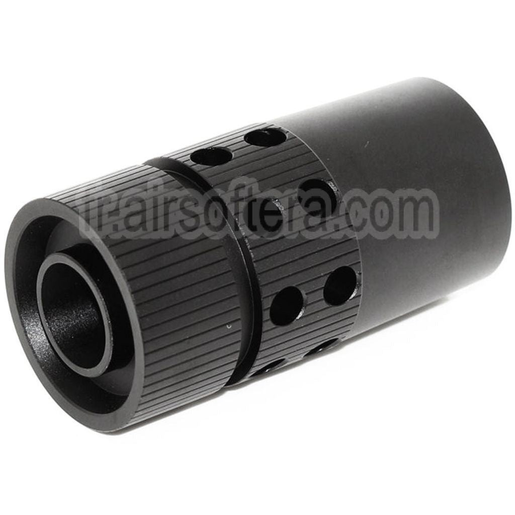 AirsoftEra Grande CQB Type Métal Frein de Bouche Convient pour -14mm CCW sens antihoraire Canon Fusil Noir