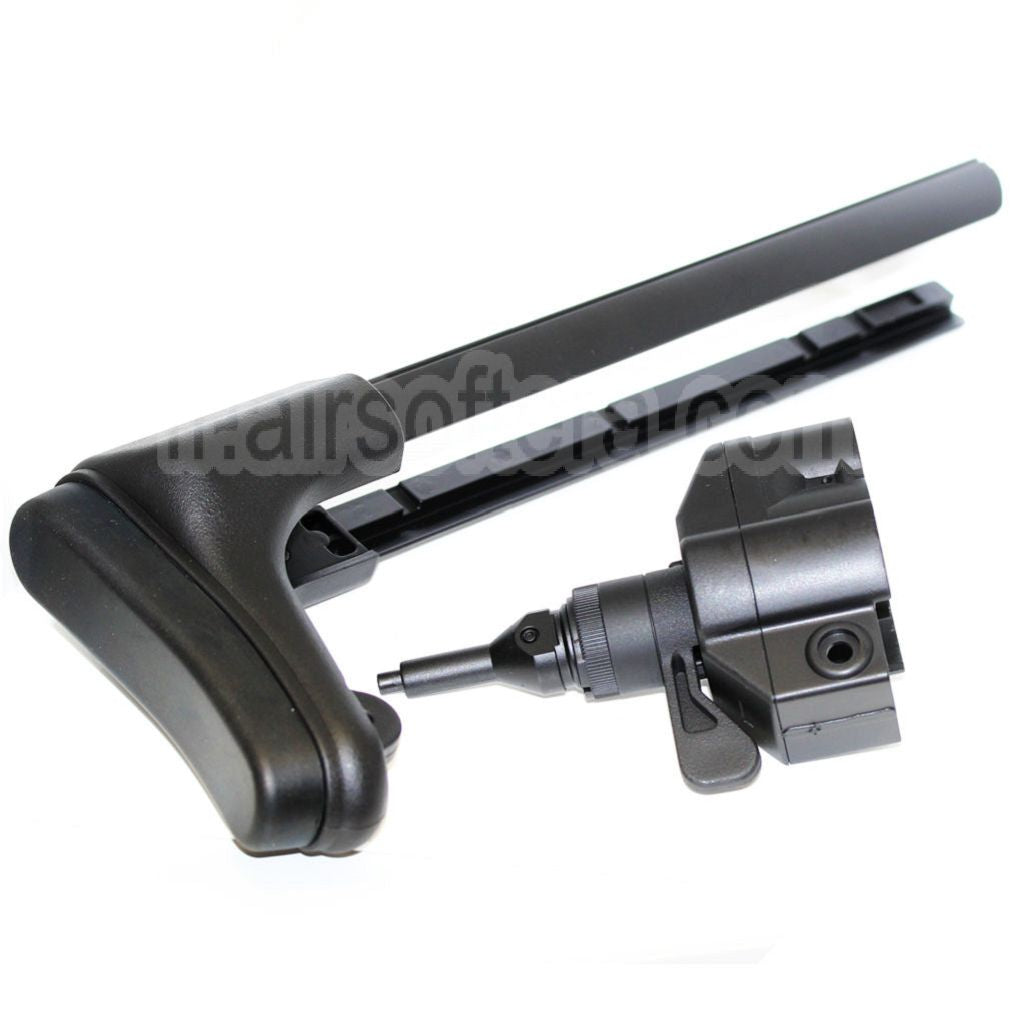 CYMA Rétractable Crosse Convient pour CYMA Classic Army ICS Tokyo Marui MP5 Série AEG Fusil Airsoft Noir
