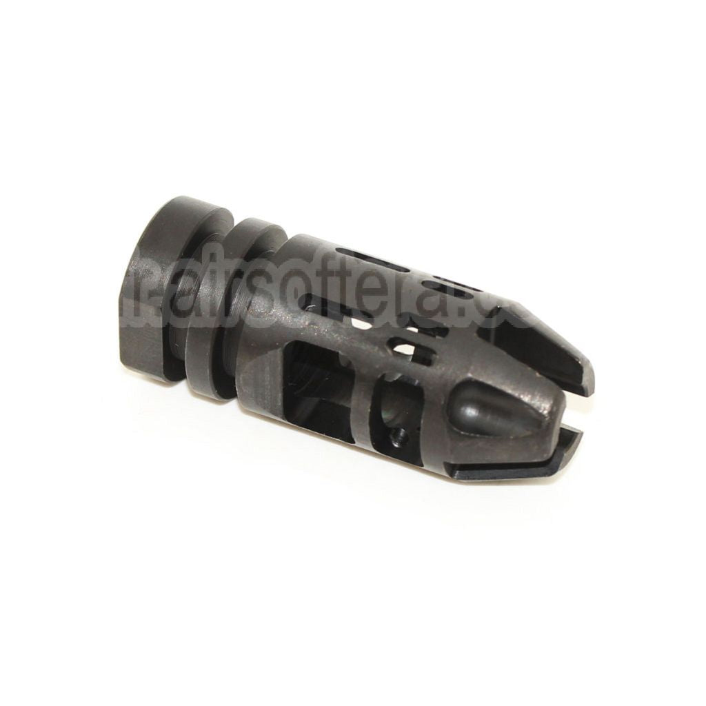 5KU EPSILON 556 Type Métal Frein de Bouche Convient pour -14mm CCW sens antihoraire Canon Fusil Airsoft Noir