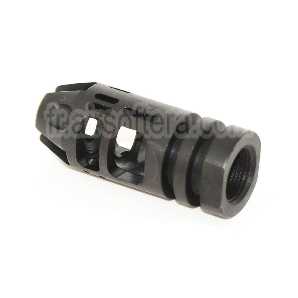 5KU EPSILON 556 Type Métal Frein de Bouche Convient pour -14mm CCW sens antihoraire Canon Fusil Airsoft Noir