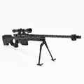 AirsoftEra 12 Pouces Non Fonctionnelle Jouet Modèle Kit 1:6 L96 Métal Fusil Noir