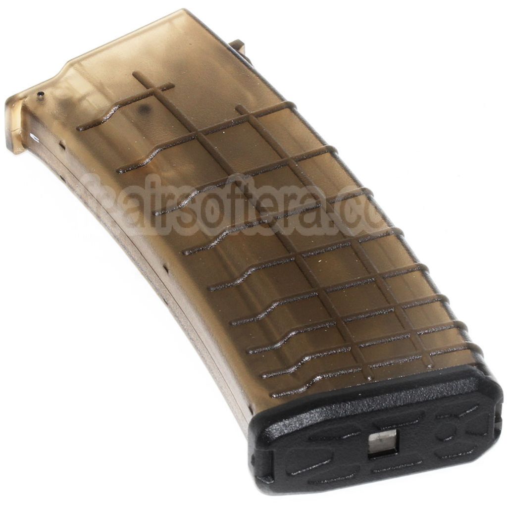 CYMA 170 Billes Mip-Cap Bulgare Waffle Chargeur Convient pour AK Série AEG Fusil Airsoft Translucide Brun