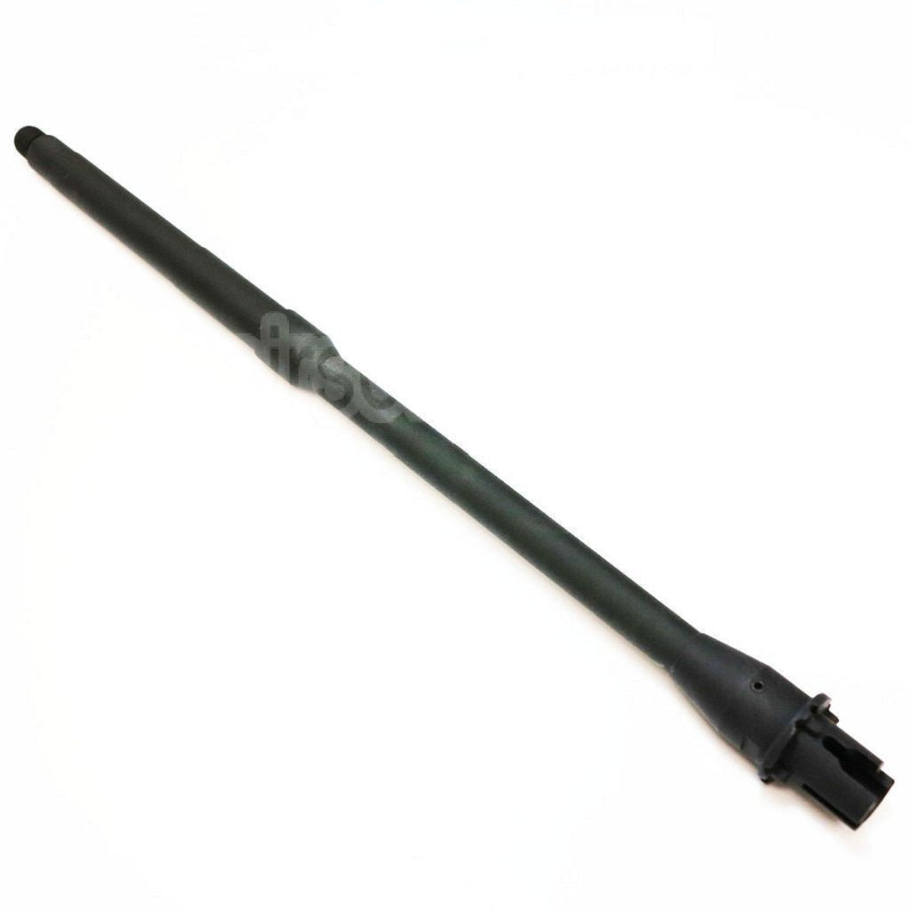5KU 405mm 16 Pouces Aluminium Canon Extérieur Mid Longueur -14mm CCW sens antihoraire Convient pour M4 M16 Série AEG Fusil Airsoft Noir