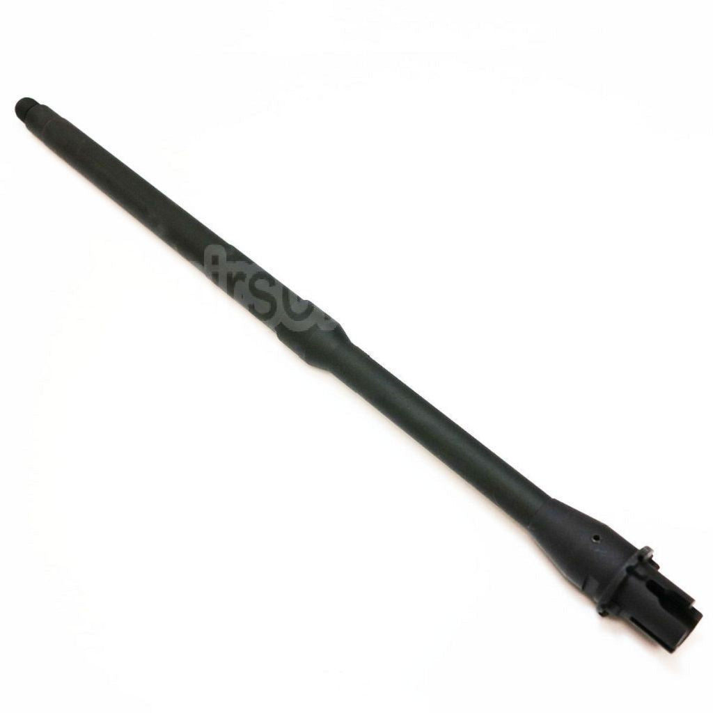 5KU 405mm 16 Pouces Aluminium Canon Extérieur Carbine Longueur -14mm CCW sens antihoraire Convient pour M4 M16 Série AEG Fusil Airsoft Noir