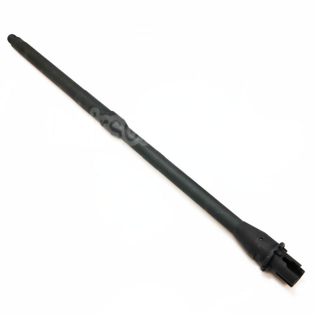 5KU 460mm 18 Pouces Aluminium Canon Extérieur Mid Longueur -14mm CCW sens antihoraire Convient pour M4 M16 Série AEG Fusil Airsoft Noir