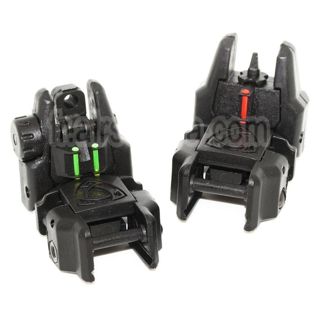 APS Rhino Fibre Optique Guidon Hausse Set Convient pour Mil-STD 1913 Picatinny Rail