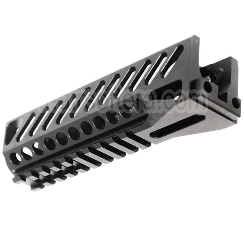 AirsoftEra 167mm CNC Aluminium Bas Rail de Garde-Main Convient pour Tokyo Marui CYMA GHK LCT E&L AK Série AEG GBB Fusil Noir