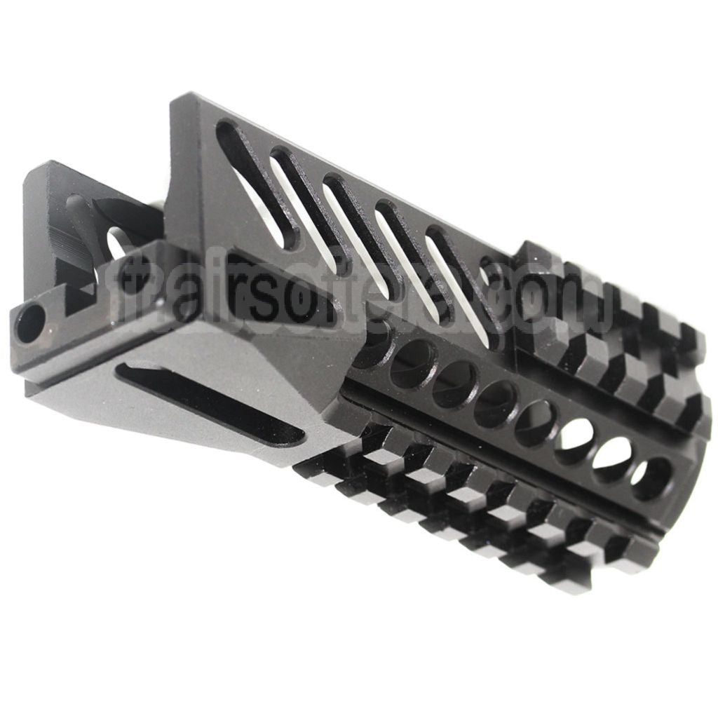 AirsoftEra 130mm CNC Aluminum Bas Rail de Garde-Main Convient pour Tokyo Marui CYMA GHK LCT E&amp;L AKS74U Série AEG GBB Fusil Noir