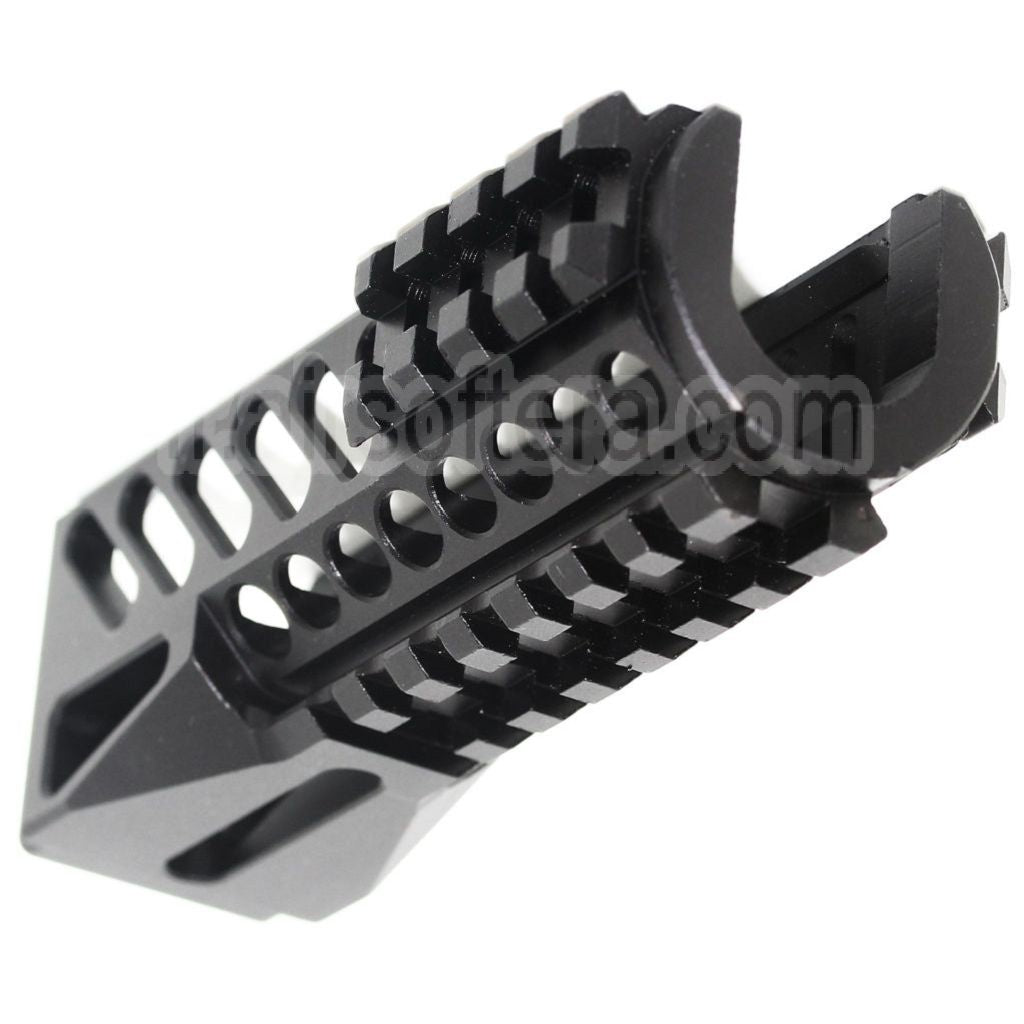 AirsoftEra 130mm CNC Aluminum Bas Rail de Garde-Main Convient pour Tokyo Marui CYMA GHK LCT E&amp;L AKS74U Série AEG GBB Fusil Noir