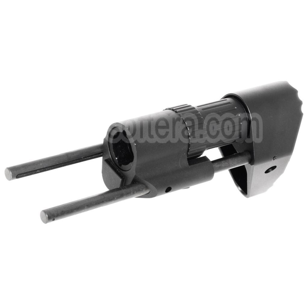 5KU PDW Rétractable Crosse Convient pour Tokyo Marui M4 M16 Série AEG Fusil Airsoft Noir