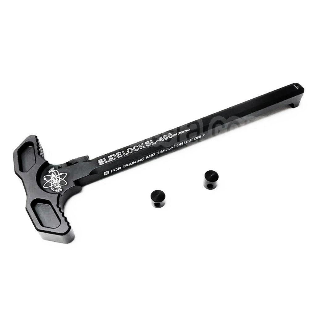 PTS Mega Arms Arrêtoir de Glissière Chargement Poignée Convient pour G&amp;P Western Arms WA M4 Série GBB Fusil Airsoft Noir