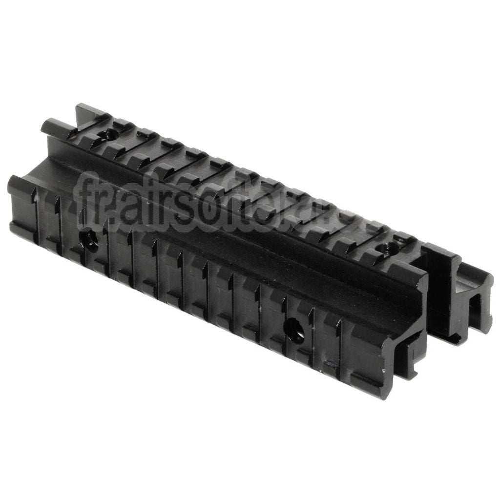 Base de Montage Tactique Tri-Rail AirsoftEra Convient pour Système de Rail 20mm Fusil Noir