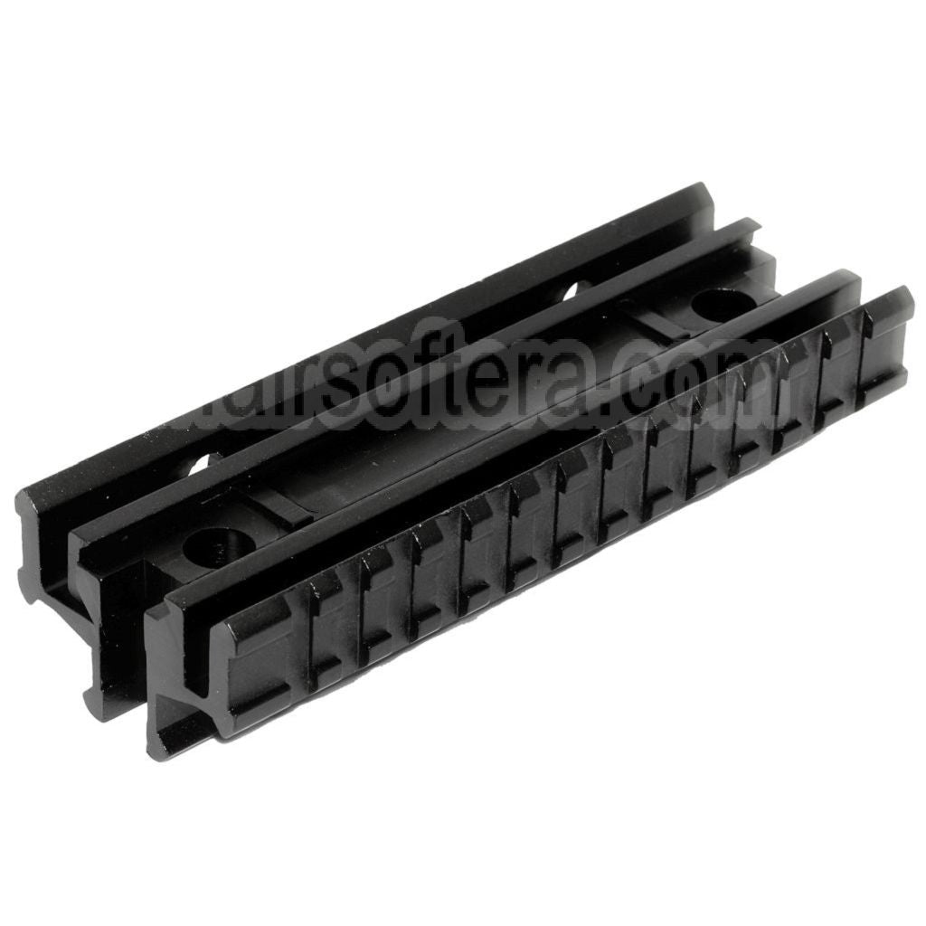 Base de Montage Tactique Tri-Rail AirsoftEra Convient pour Système de Rail 20mm Fusil Noir
