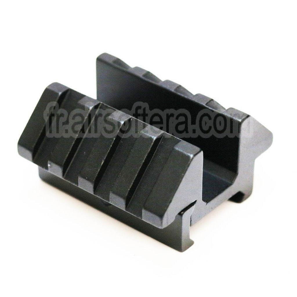 AirsoftEra Dual Angle Rail Montage Convient pour 20mm Rail System Fusil Noir