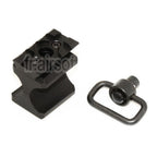 APS Tactical Picatinny Rail avec Sangle Pivot Convient pour CAM870 Shotgun Airsoft Noir