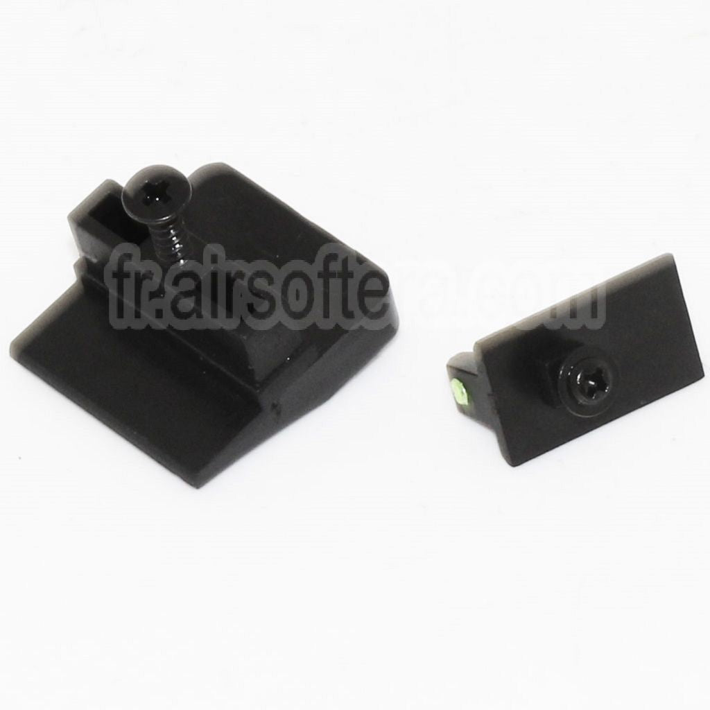 DOUBLE BELL Fibre Optique Guidon Hausse Convient pour DOUBLE BELL WE Tokyo Marui G17 Pistolet Airsoft