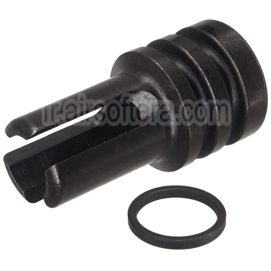 G&amp;P AR15 601 Style 3-Broches Duck Bill Style Acier Cache-Flamme -14mm CCW sens antihoraire Fileté Noir