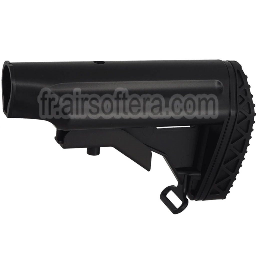 AirsoftEra Polymère HK417 Crosse Rétractable Noir