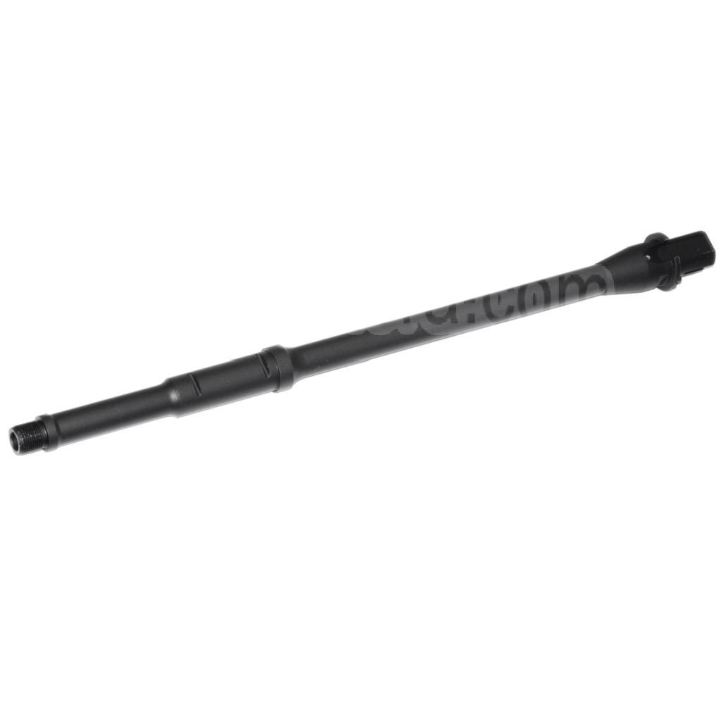 5KU 368mm 14.5 Pouces Aluminium Mid Longueur Canon Extérieur -14mm CCW sens antihoraire Convient pour M4 M16 Série AEG Fusil Airsoft Noir