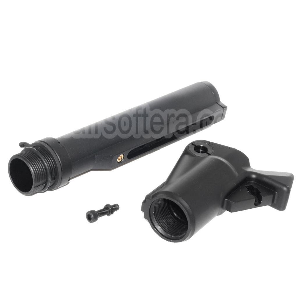 Golden Eagle Rétractable Gaz Tank Crosse Convient pour JG Jing Gong Golden Eagle Tokyo Marui M870 Shotgun Airsoft Noir