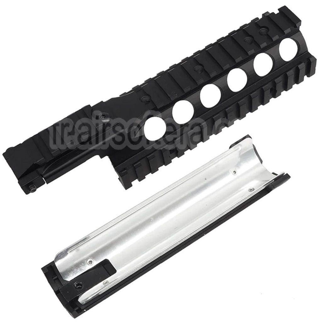 AirsoftEra 210mm Aluminum KAC Style RAS II Rail de Garde-Main Convient pour M4 M16 Série AEG Fusils Noir