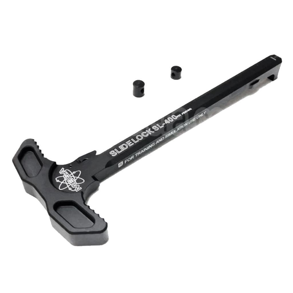PTS Mega Arms AR-15 Arrêtoir de Glissière Chargement Poignée Convient pour Systema PTW / G&amp;P KSC KWA VFC GBB Fusil Airsoft Noir