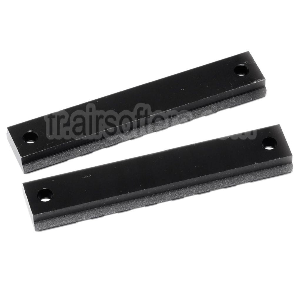 CYMA 2 pièces 20mm Picatinny Rail Section Set Convient pour Umarex MP7 Série AEG GBB Fusil Airsoft Noir