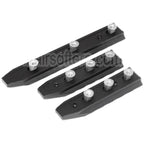 AirsoftEra Kit de rails Keymod UXR4 3 pièces 115 mm/75 mm/75 mm Noir