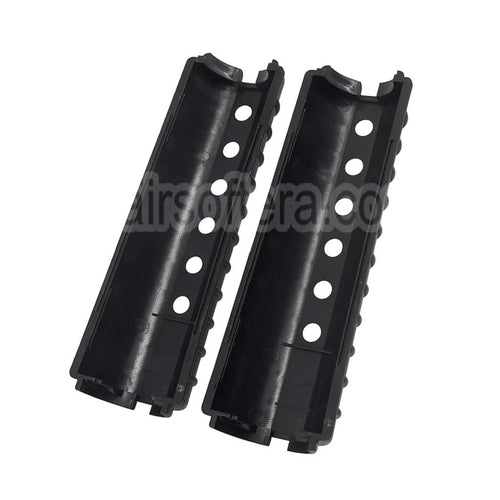 AirsoftEra 155mm M733 Style Plastique Garde-Main Convient pour CYMA E&amp;C Tokyo Marui M4 M16 Série AEG Fusil Noir