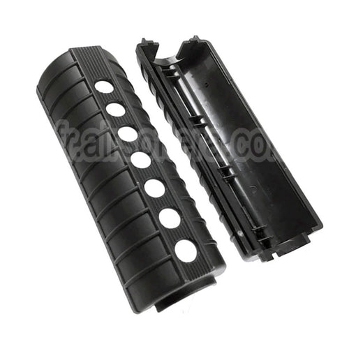 AirsoftEra 156mm M4A1 Style Plastique Garde-Main Convient pour CYMA E&amp;C Tokyo Marui M4 M16 Série AEG Fusil Noir