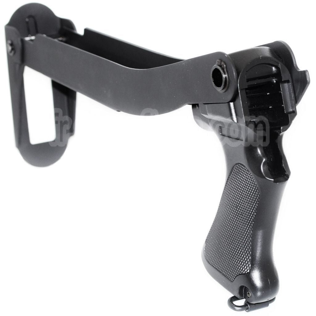CYMA Métal Pliable Crosse avec Plastique Poignée Convient pour CYMA M870 Série Shotgun Airsoft Noir