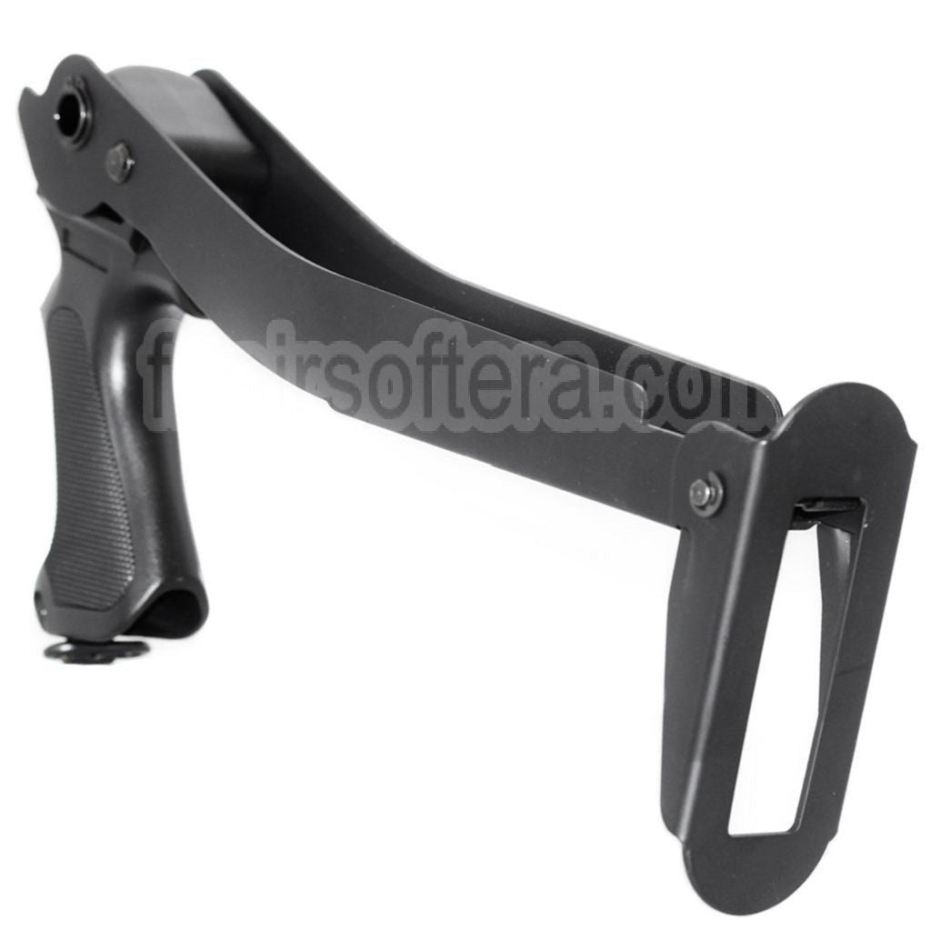 CYMA Métal Pliable Crosse avec Plastique Poignée Convient pour CYMA M870 Série Shotgun Airsoft Noir