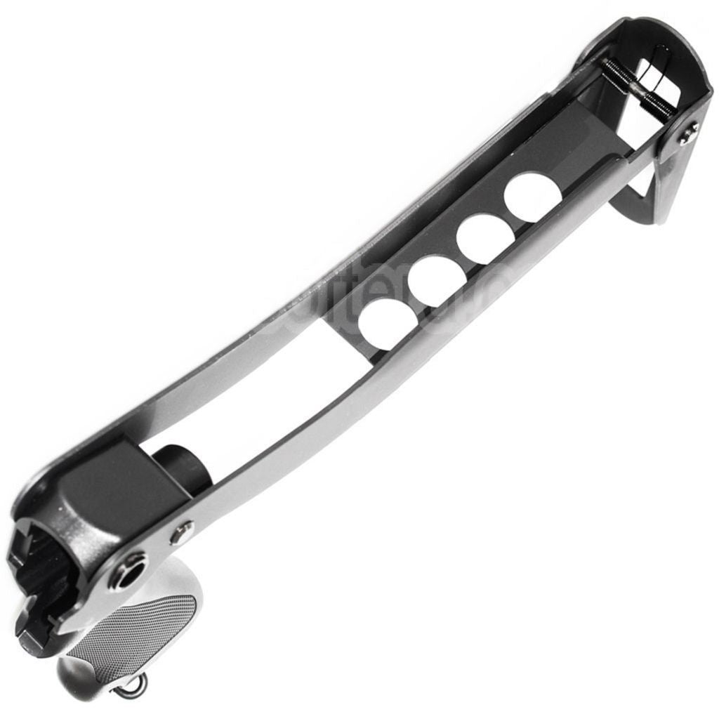 CYMA Métal Pliable Crosse avec Plastique Poignée Convient pour CYMA M870 Série Shotgun Airsoft Noir