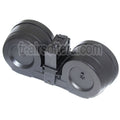 BATTLEAXE 2500 Billes Chargeur Tambour Auto Winding Électrique Contrôle du son C-Mag Convient pour G36 Série AEG Fusil Airsoft Noir