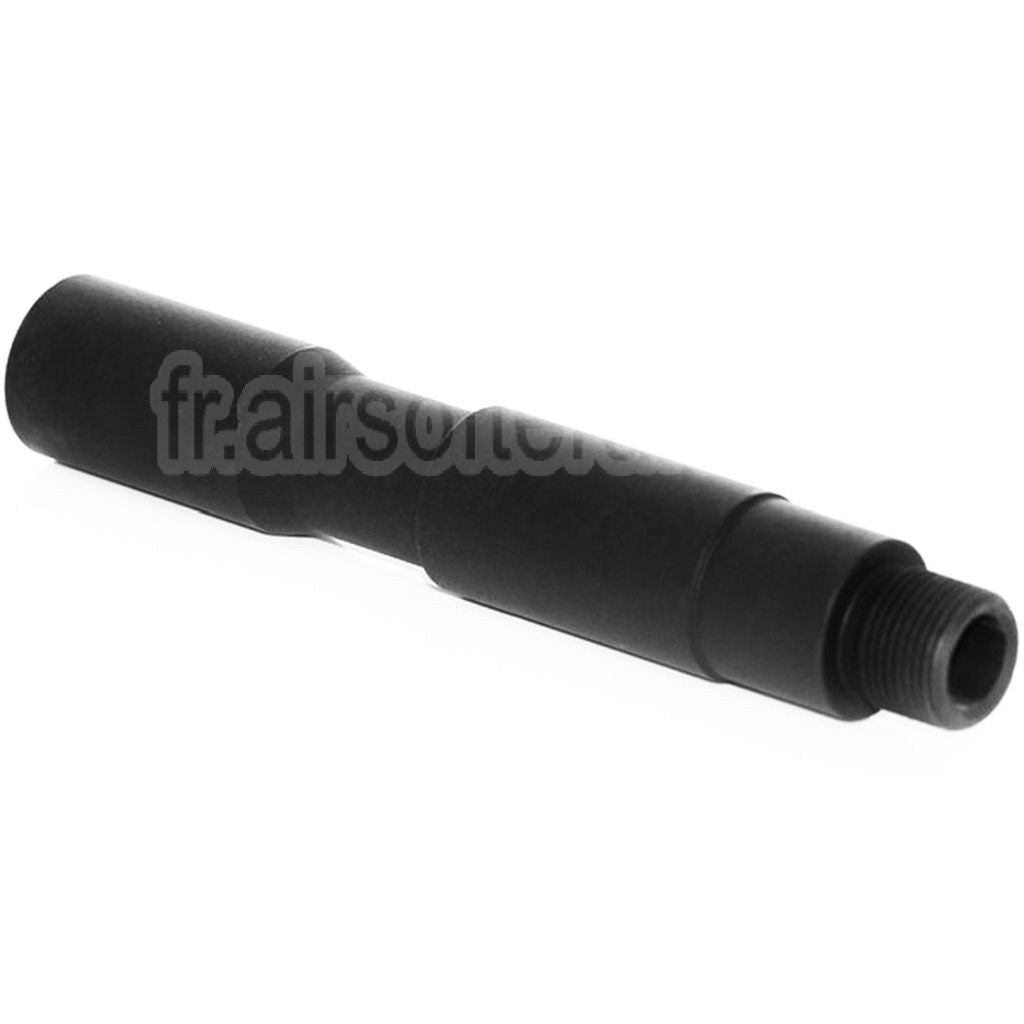 AirsoftEra 4/4.5 Pouces 100mm/115mm Aluminium CQB Canon Extérieur Extension Tube -14mm CCW sens antihoraire AEG GBB Fusil Noir