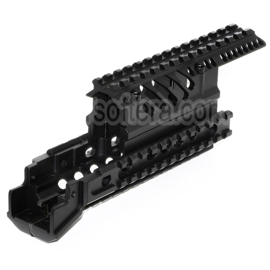 CYMA X47 Aluminum Haut Bas RIS RAS Rail de Garde-Main Convient pour AK Série AEG Fusil Airsoft Noir