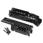 CYMA X47 Aluminum Haut Bas RIS RAS Rail de Garde-Main Convient pour AK Série AEG Fusil Airsoft Noir