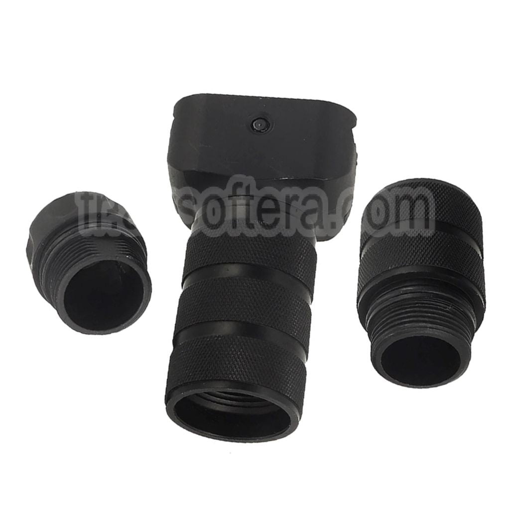 AirsoftEra Aluminium Troy Style Modulaire Combat Vertical Poignée Convient pour 20mm Picatinny Rail Noir