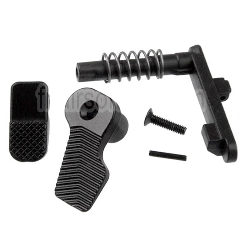 AirsoftEra Métal Ambidextre Détente de Chargeur Convient pour G&amp;P CYMA D-Boys E&amp;C VFC Tokyo Marui M4 M16 Série AEG Fusil Noir