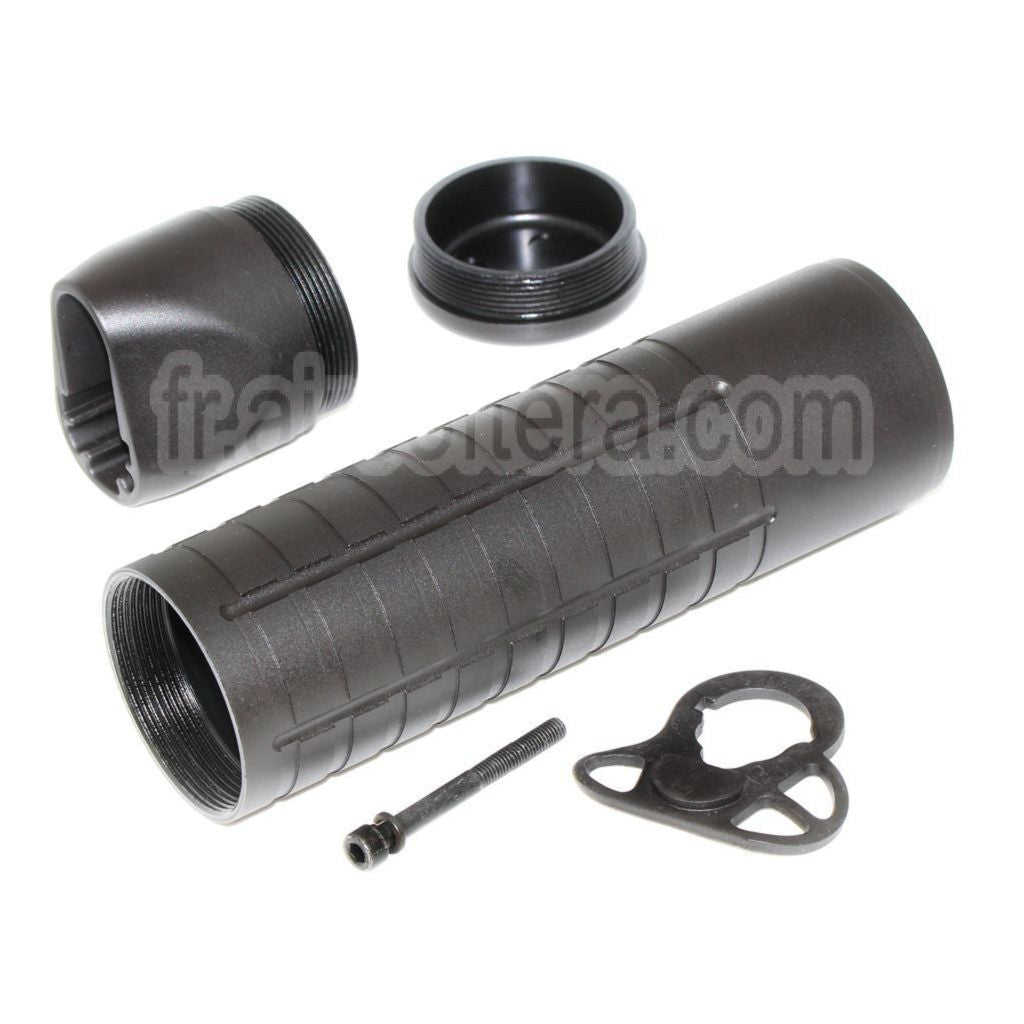 APS Mini Patriot Tube Crosse 218mm Convient pour ASR106 M4 M16 Série AEG Fusil Airsoft Noir