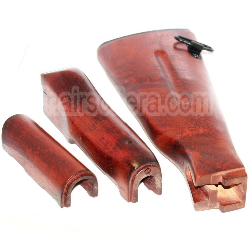 APS Garde-Main &amp; Crosse Wood Kit Convient pour APS Matrix D-Boys CYMA Golden Eagle JG Tokyo Marui AK74 Série AEG Fusil Airsoft