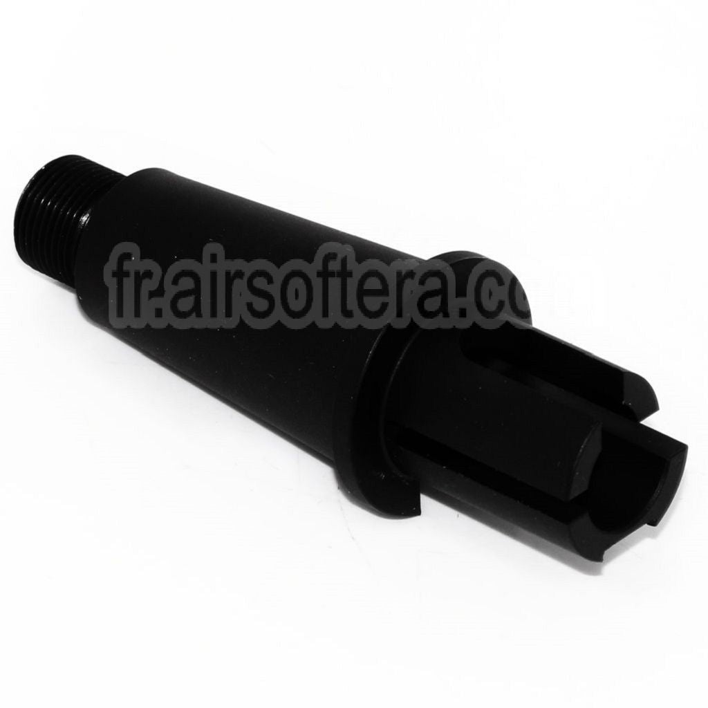 AirsoftEra 2.75/3.35 Pouces 71mm/85mm Aluminium Court Canon Extérieur Conjonction Tube -14mm CCW sens antihoraire AEG Fusil