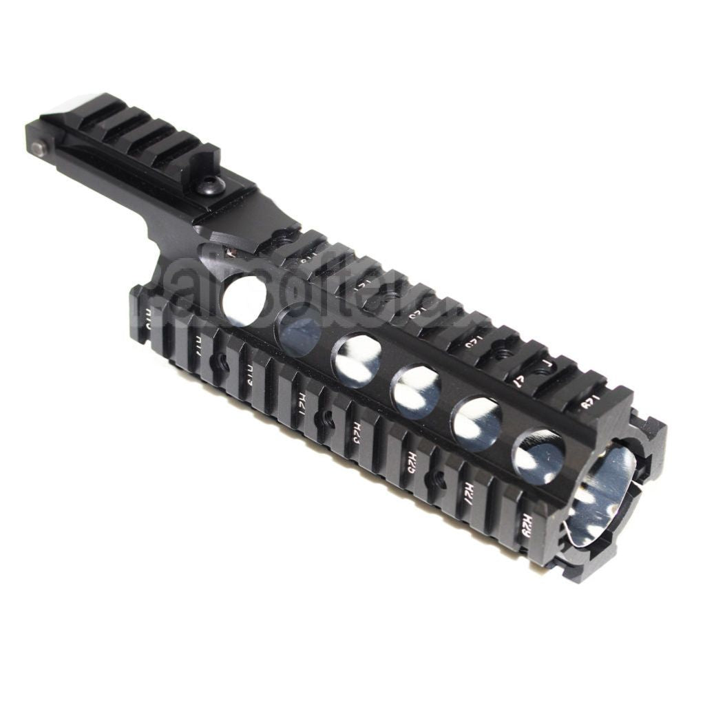 AirsoftEra 210mm CNC Aluminium RAS Keymod Rail de Garde-Main Convient pour Tokyo Marui WA M4 M16 Série Fusil Noir
