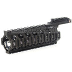 AirsoftEra 210mm CNC Aluminium RAS Keymod Rail de Garde-Main Convient pour Tokyo Marui WA M4 M16 Série Fusil Noir