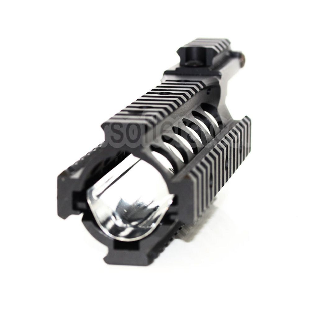 AirsoftEra 210mm CNC Aluminium RAS Keymod Rail de Garde-Main Convient pour Tokyo Marui WA M4 M16 Série Fusil Noir