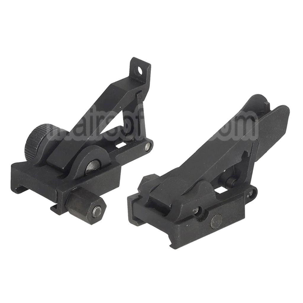 AirsoftEra Métal Mangone Rabattable Guidon Hausse Convient pour 20mm Picatinny Rail Fusil